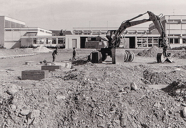 Der Bau der neuen Schule