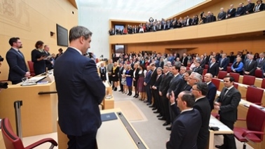 Vereidigung des neuen Kabinetts im Bayerischen Landtag