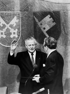 Vereidigung des Ministerpräsidenten Max Streibl